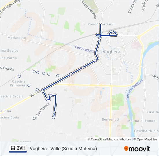 2VH bus Line Map