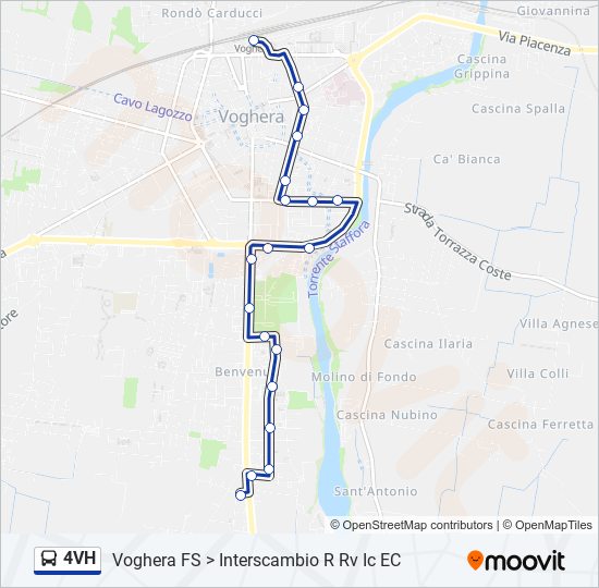 Percorso linea  4VH