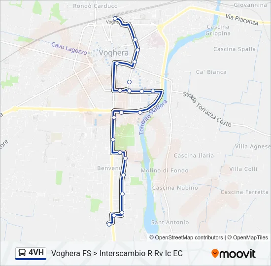 Percorso linea  4VH