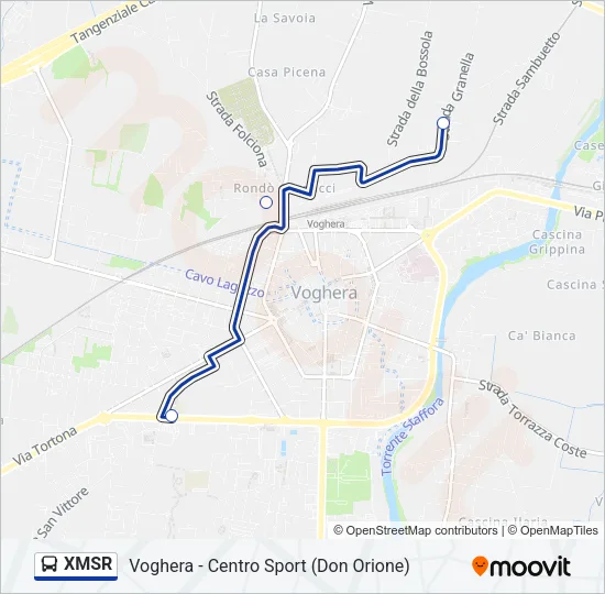 XMSR  Line Map