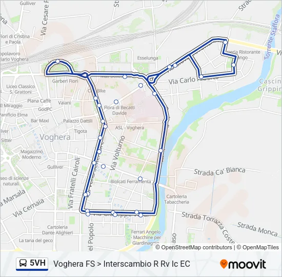 5VH Bus Line Map