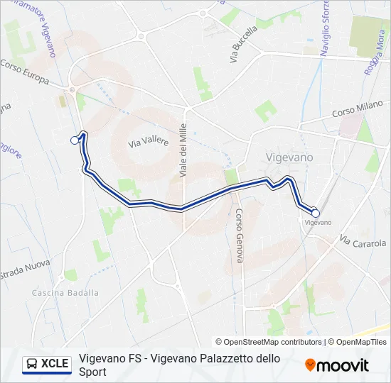 XCLE  Line Map