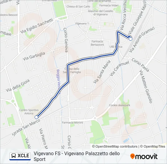 XCLE  Line Map
