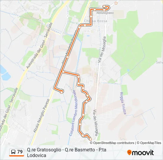 79 Bus Line Map