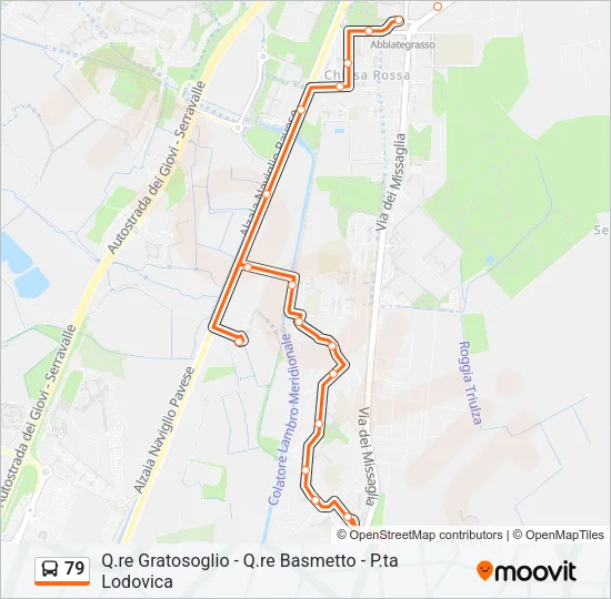 79 Bus Line Map