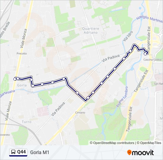 Q44 bus Line Map