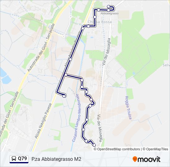 Q79 bus Line Map