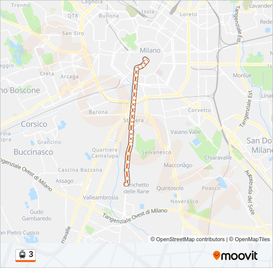 3 light rail Line Map