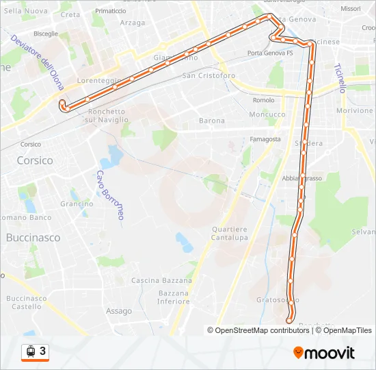 3 Light Rail Line Map