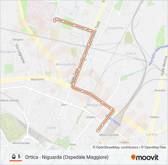 5 Light Rail Line Map