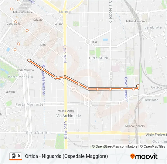 5 Light Rail Line Map