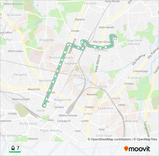 7 Light Rail Line Map