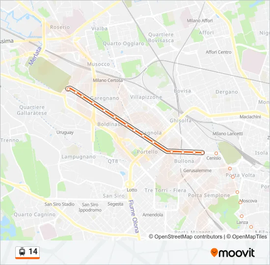 14 Light Rail Line Map
