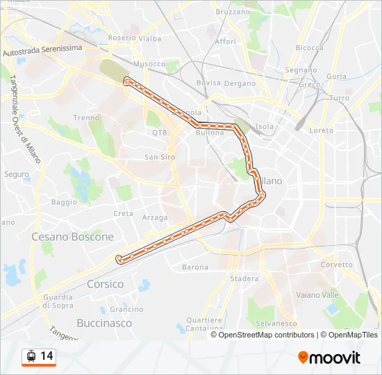 14 Light Rail Line Map