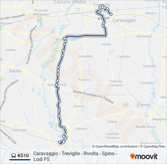 K510 bus Line Map