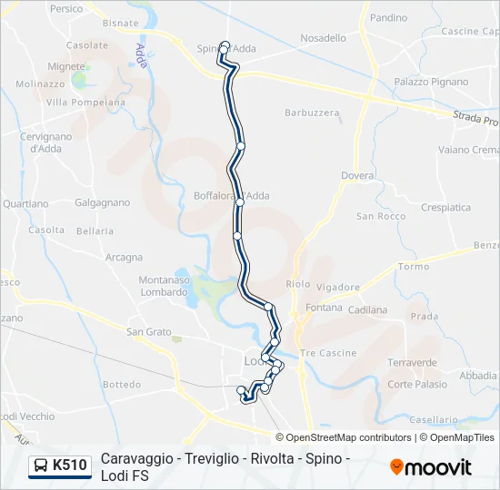 K510 Bus Line Map