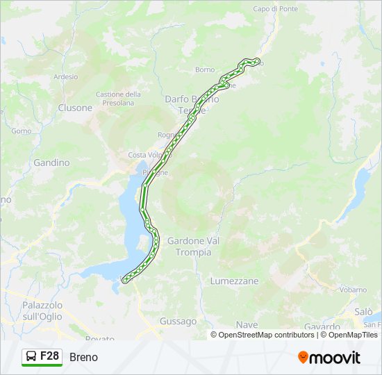 F28 bus Line Map