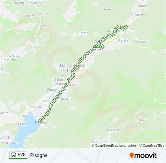 F28 bus Line Map