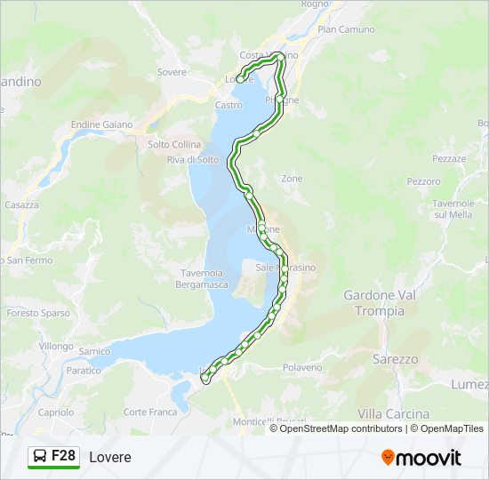 Percorso linea  F28