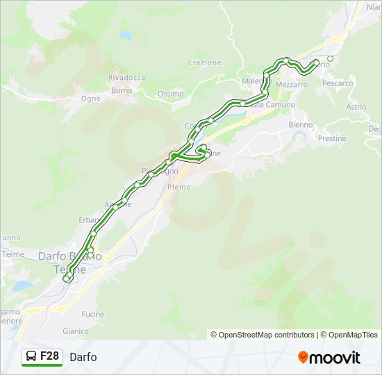Percorso linea  F28