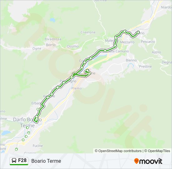 Percorso linea  F28