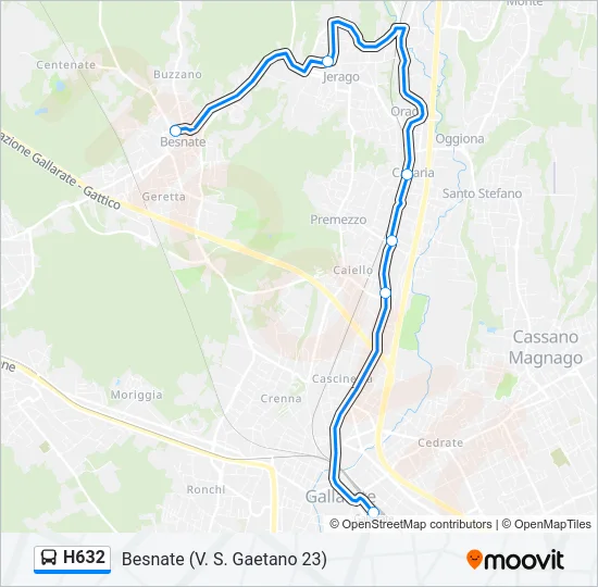 H632  Line Map