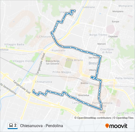 2 bus Line Map