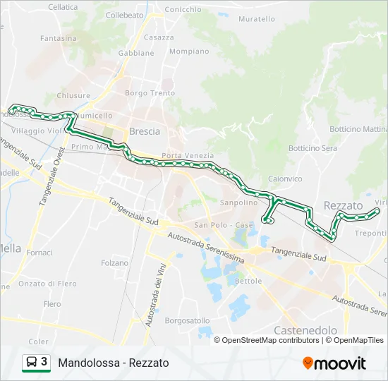 3 Bus Line Map
