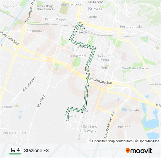4 Bus Line Map