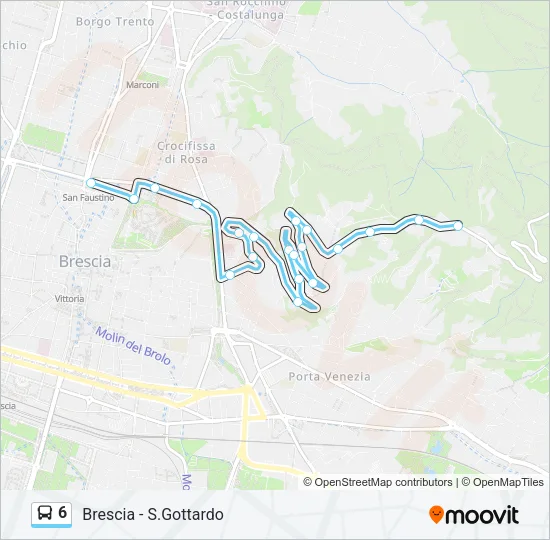 6 Bus Line Map