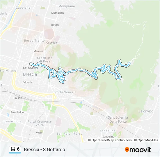 6 Bus Line Map