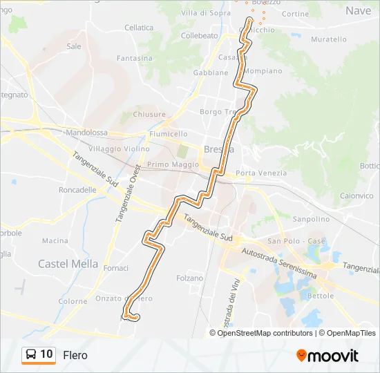 10 Bus Line Map