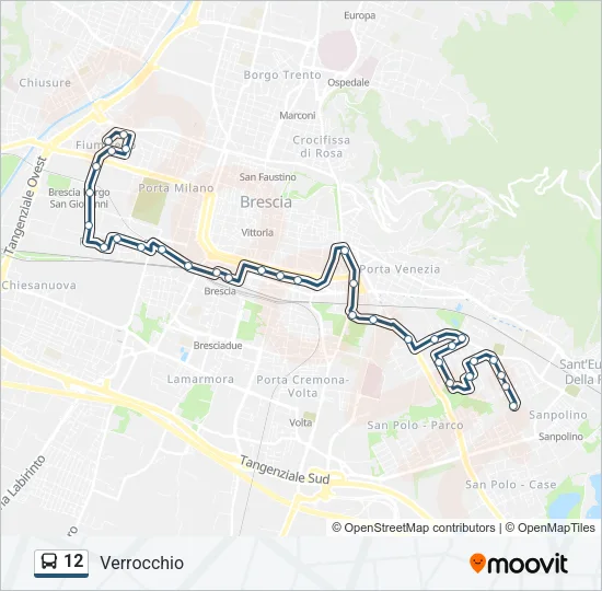 12 Bus Line Map