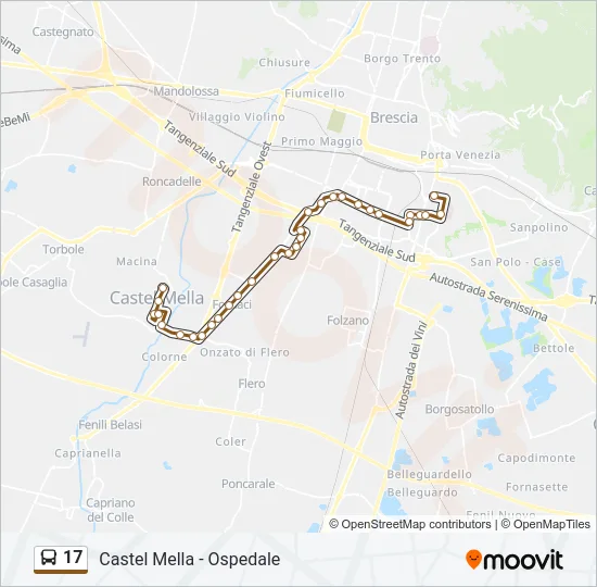 17 Bus Line Map