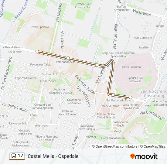 17 Bus Line Map