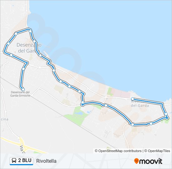 2 BLU bus Line Map