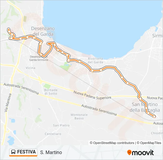FESTIVA Bus Line Map
