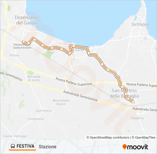 FESTIVA Bus Line Map