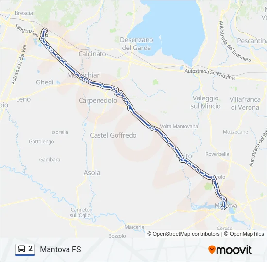 2 Bus Line Map