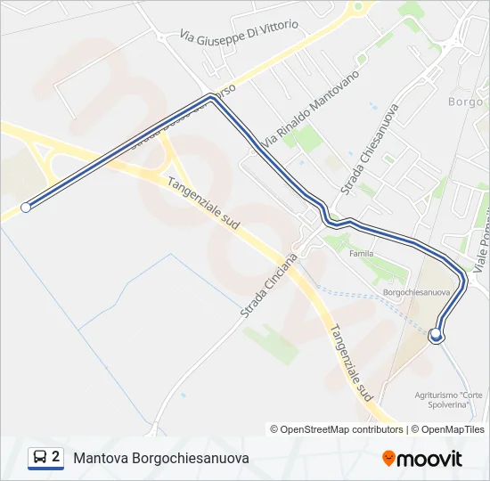 2 Bus Line Map