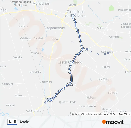 8 Bus Line Map