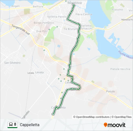 8 Bus Line Map