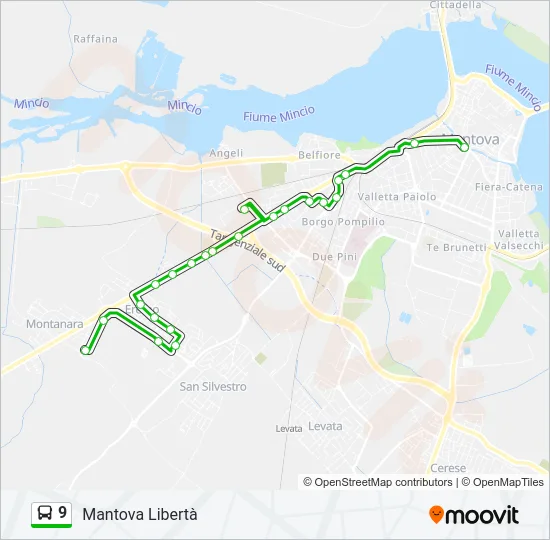 9 Bus Line Map