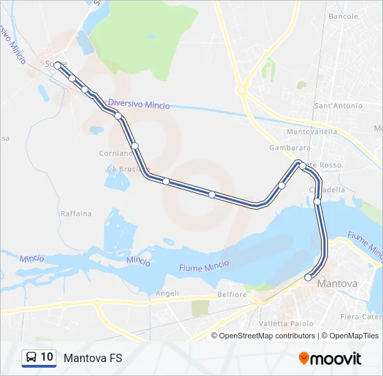 10 Bus Line Map