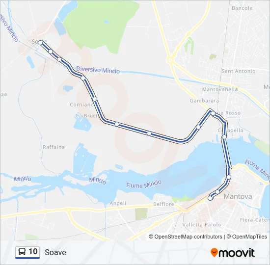 10 Bus Line Map