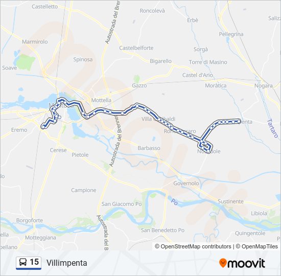 15 bus Line Map