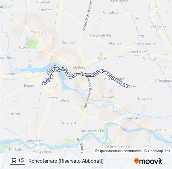 15 bus Line Map