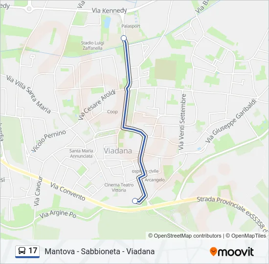 17 Bus Line Map