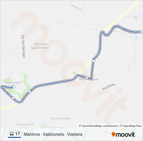 17 Bus Line Map