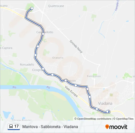 17 Bus Line Map